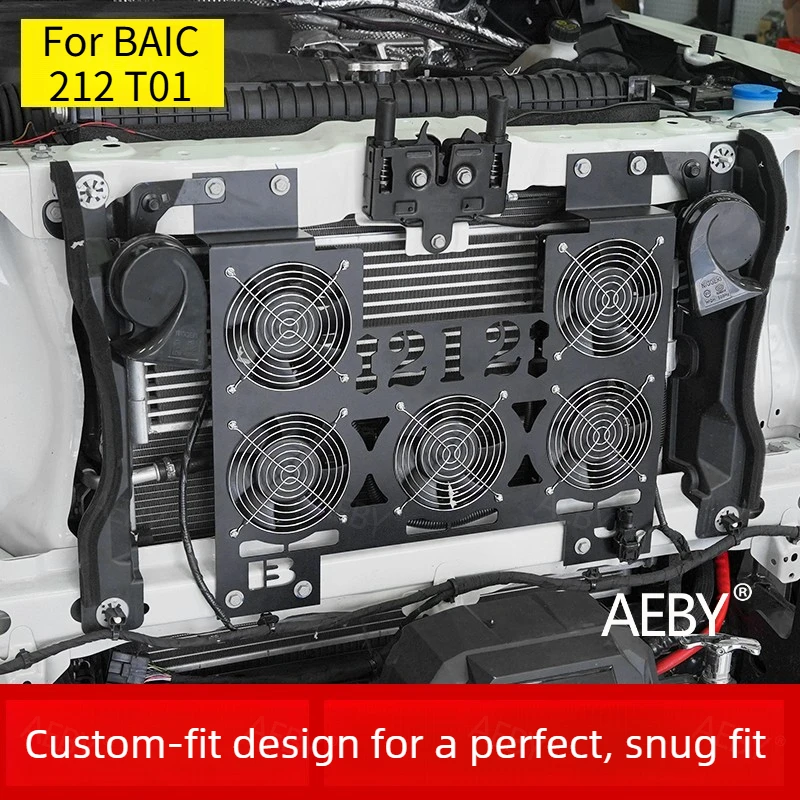 For BAIC 212 T01 Radiator gearbox cooler,Special water tank cooling electronic fan,cooling system,High temperature protection