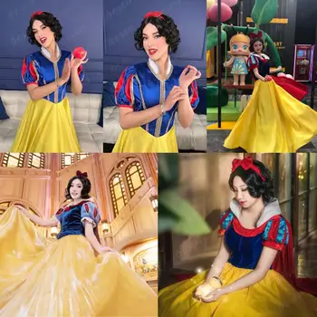 女士合成短黑色捲髮波波頭假髮,白雪公主角色扮演假髮,配上紅色蝴蝶結髮箍,適合萬聖節角色扮演派對 8 最佳銷售 公主假髮 - №5