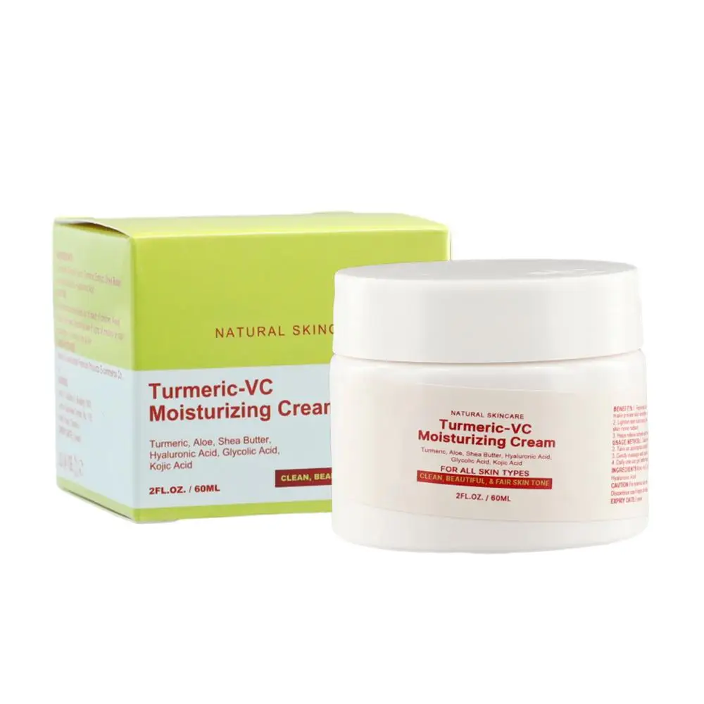 Cúrcuma Whitening Sardas Soro Creme, Anti-Aging Acne Face Care, Melasma Dark Lighten, Melanin Spots, Brighten, S Z5E5, 60ml