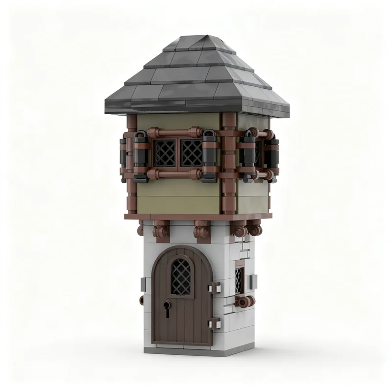 2482 elementy MOC Zamek Średniowieczne Domy Multipack Klocki Modelarskie Konstrukcja DIY Prezenty Świąteczne Kreatywne Zabawki Edukacyjne Pomysł