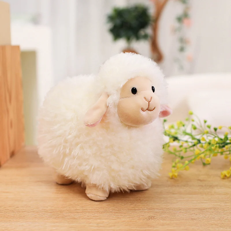 卸売 22cm/35cm 綿菓子 ドゥドゥ 羊のぬいぐるみ ソフトアルパカ人形 詰め物入り羊のぬいぐるみ 赤ちゃんのおもちゃ 子供へのギフト ホームデコレーション