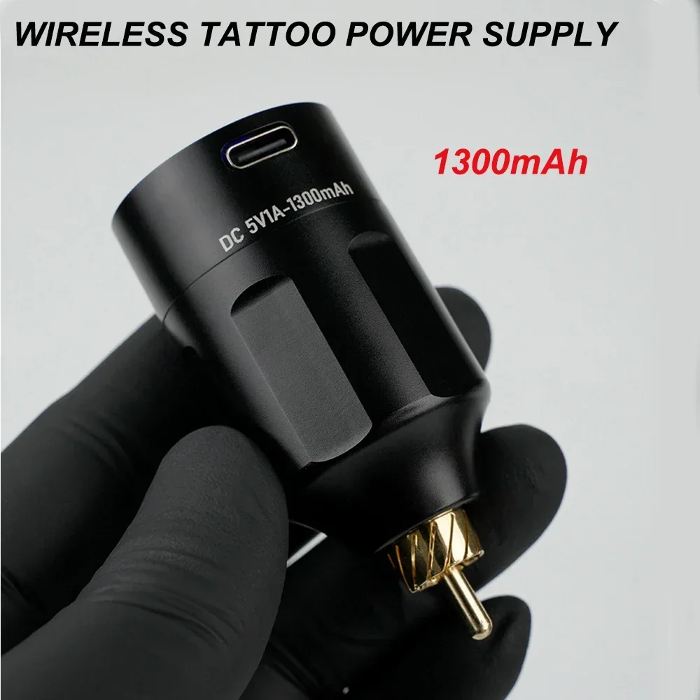 1300mAh Wireless Tattoo Power Supply WX-6 Portable Rechargeable Fast Charging Tattoo Batterry For Tattoo Pen Machine Accessories