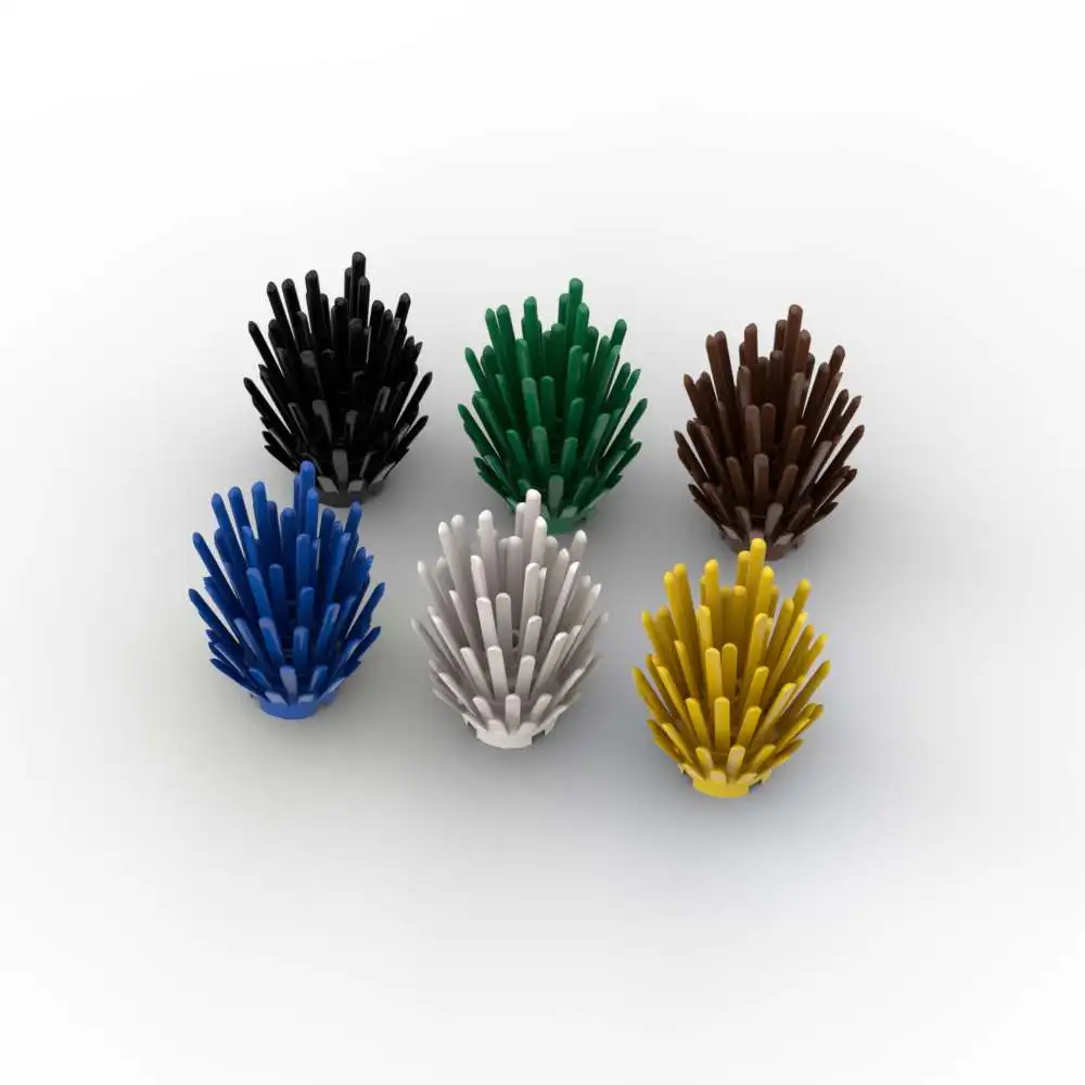 MOC 10 шт. головоломка частицы 6064 52208 трава кустарники растения строительные блоки сцена аксессуары Дерево лист Кирпич игрушка Подарки Прямая поставка