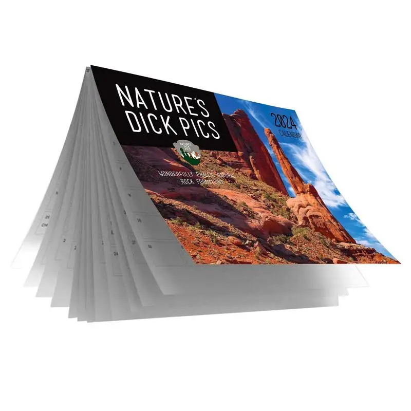 2024 Wall Calendar Nature Calendar Planner 12 Monthly Desk Funny Giftable 9.8 X 7.4 Open Thick Paper Nature Calendar For Home