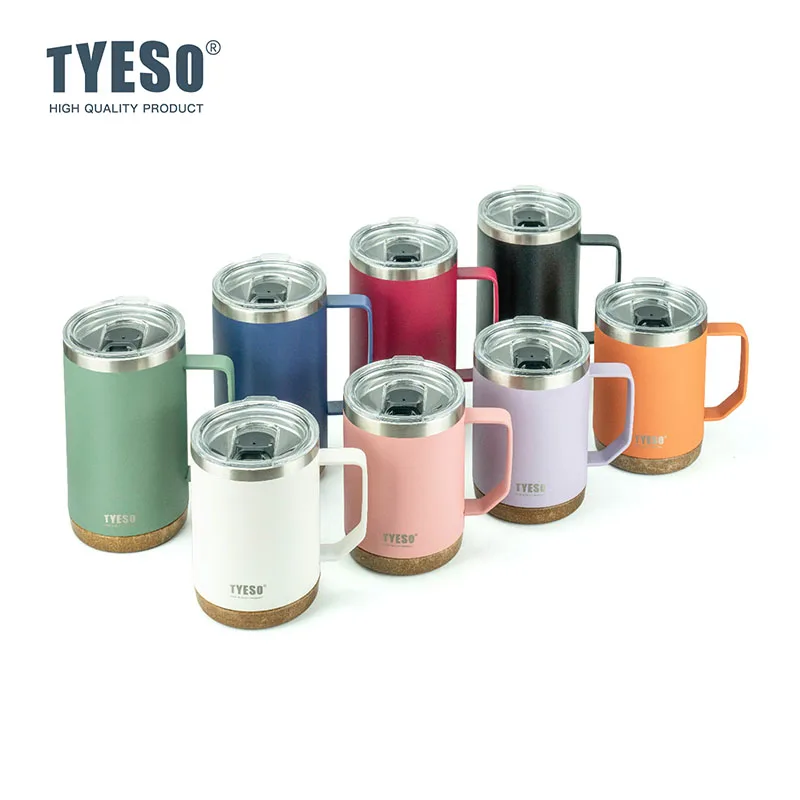 TYESO TS-8836/TS-8837 530ml/710ml 304 Stainless Steel Thermos Tumbler Bottle With Handle Insulated Flask Vacuum Water Cup