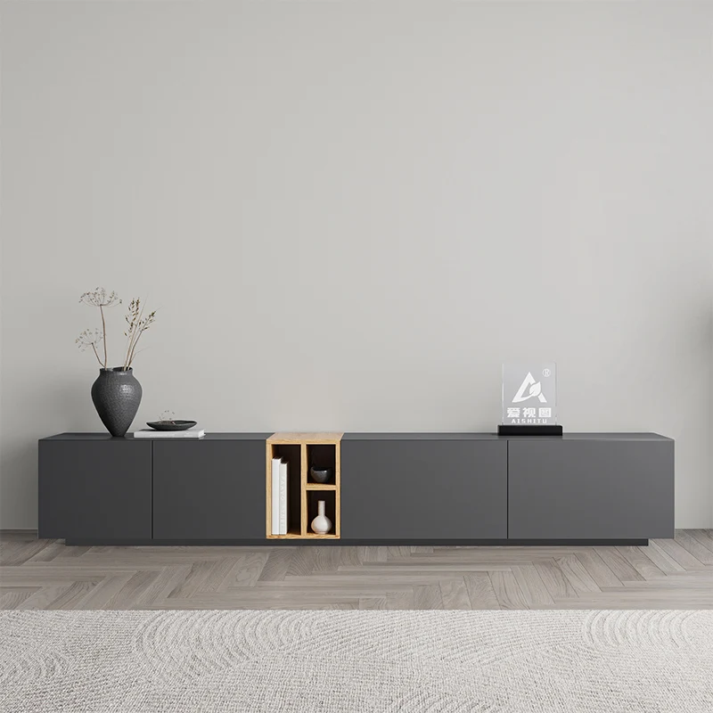 

Simple and Modern Solid Wood TV Cabinet for A Modern Living Room Furniture Italian-style Luxurious and Minimalist TV Cabinet