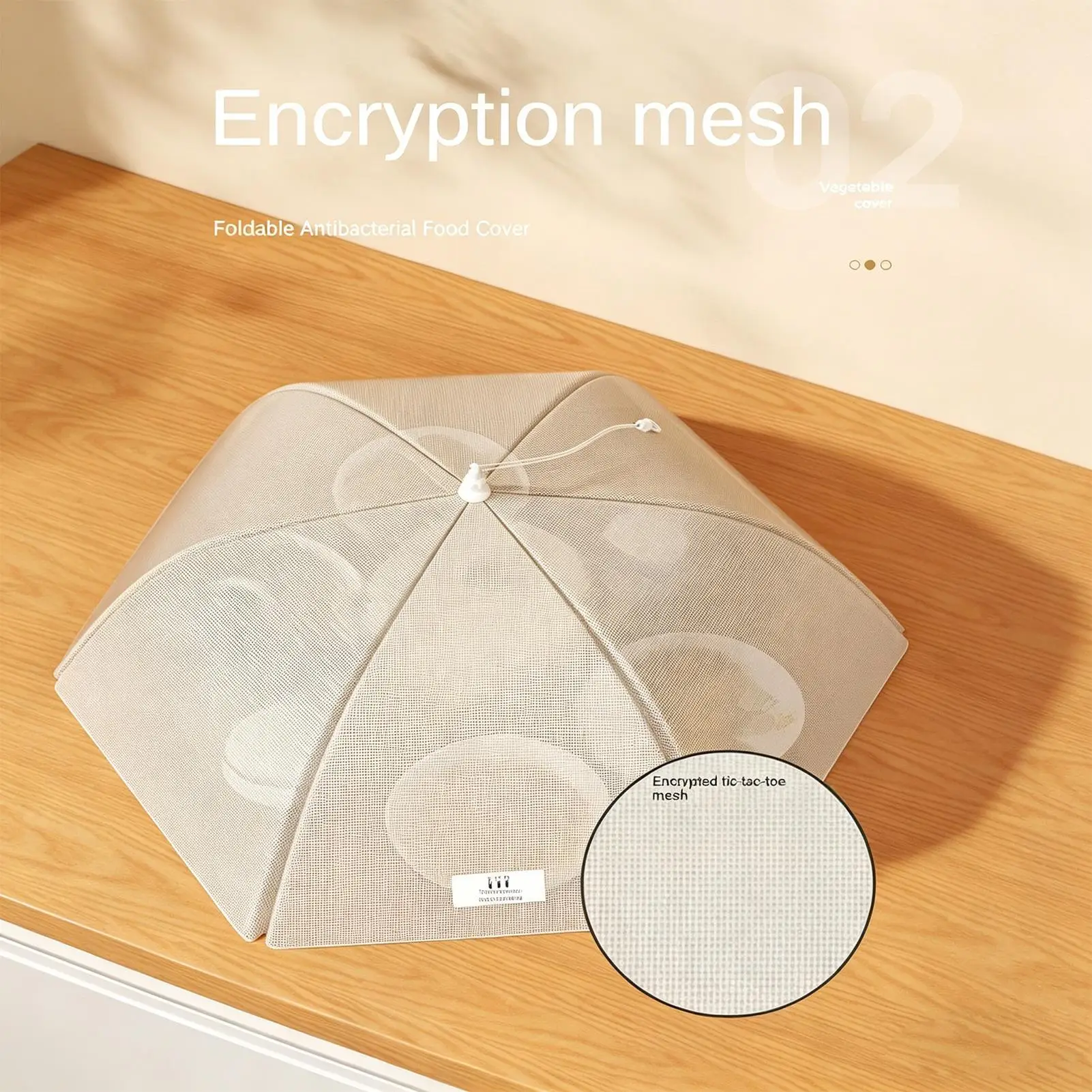 Food Tent 70cm Foldable Washable High Density Fly Proof Food Cover Net Plate Bowl Tent for Summer Picnic Camping Backyard Patio