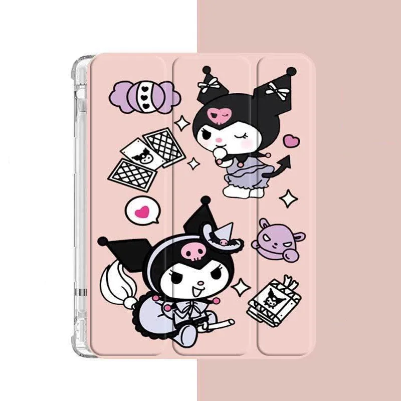 

Kuromi Case For IPad 10th Generation Air4 5 10.9inch 8th 9th 10.2 Cartoon Cover for 2024 Pro 11in Mini6 Table Case With Pen Slot