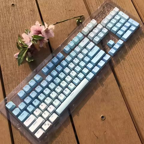 104 Keys Gradient Rainbow PBT Keycaps For Cherry MX Switch Mechanical Keyboard OEM Profile RGB Gaming Backlit Keycap Custom DIY