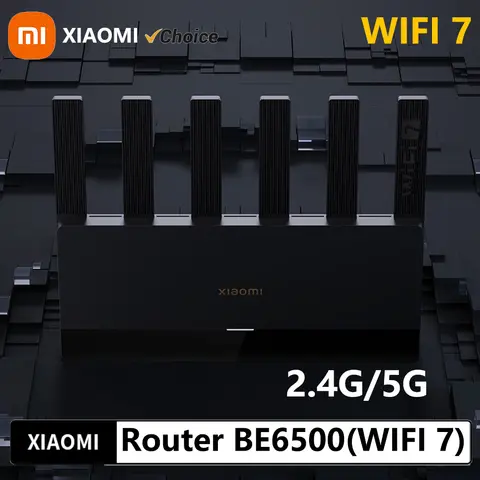 Xiaomi BE6500 라우터 쿼드 코어 6500Mbps 2.5G 이더넷 포트 듀얼 주파수 2.4/5GHz 6개의 독립 신호 증폭기 메쉬 Wifi7