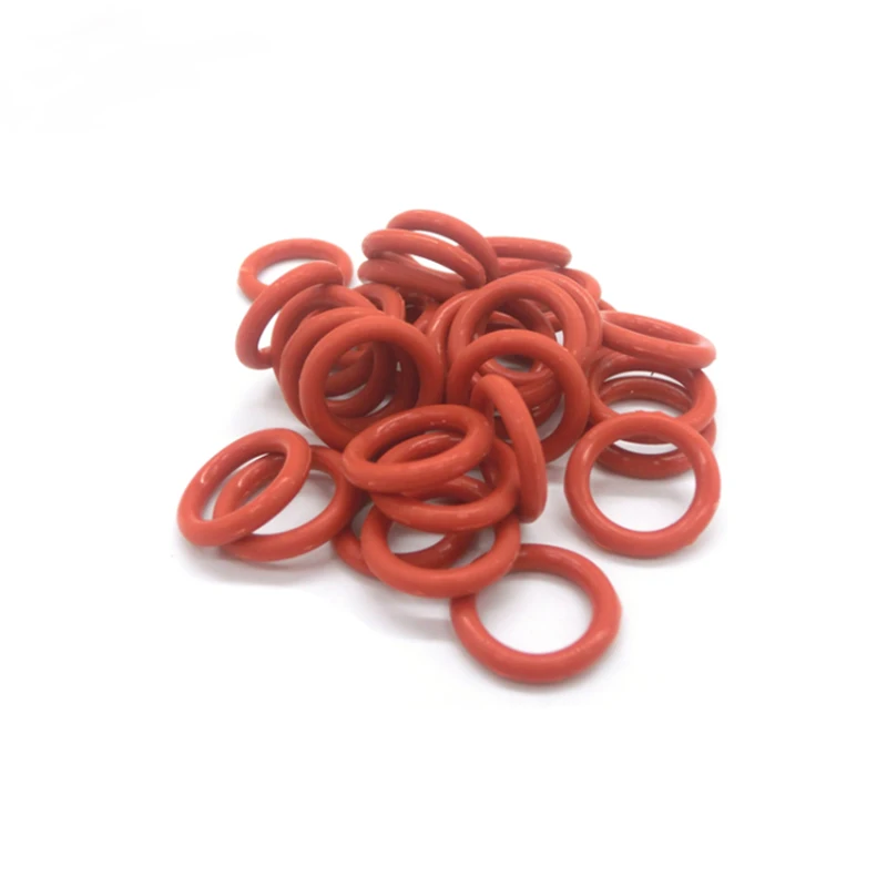 10pcs Red Silicone O Ring Gasket Thickness CS 3.5mm OD 12 ~46mm Food Grade Waterproof Washer Rubber Insulate Round O Shape Seal