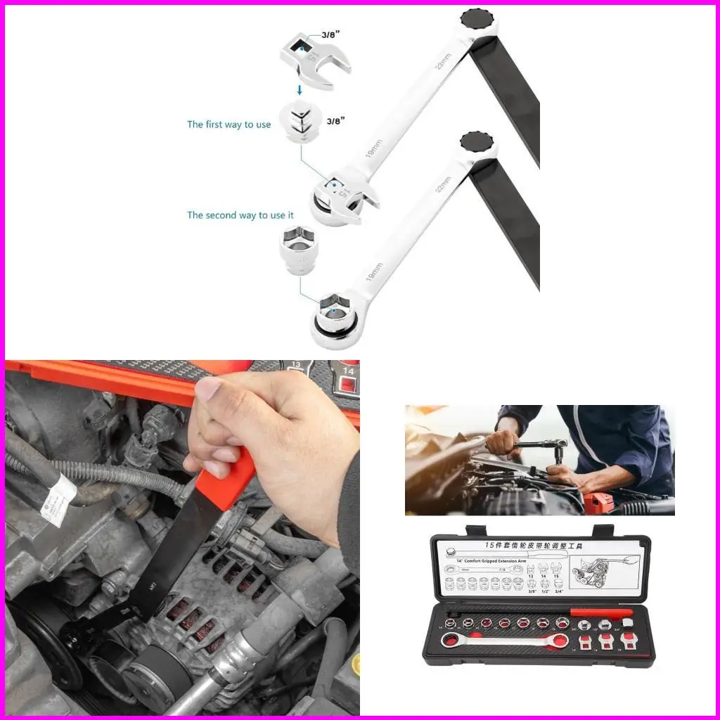 

15pcs настройка шкивов настройка для легкого натяжения ремня Automotive