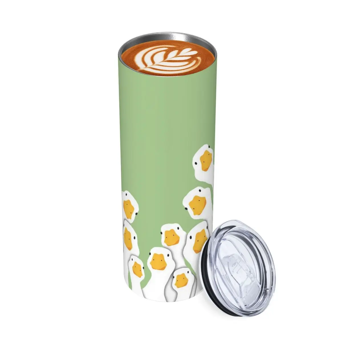 

Cartoon Popular Goose Animal Stainless Steel Tumbler Vacuum Insulated Mugs Thermal Cold Cup Straws With Lid 20oz