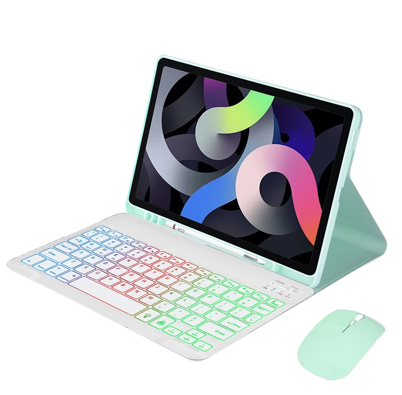 

Чехол для IPad Air 2022 10,9 клавиатура Air 5 для планшета Funda IPad Pro 11 чехол для клавиатуры 2021 2020 Радужная подсветка чехол для клавиатуры