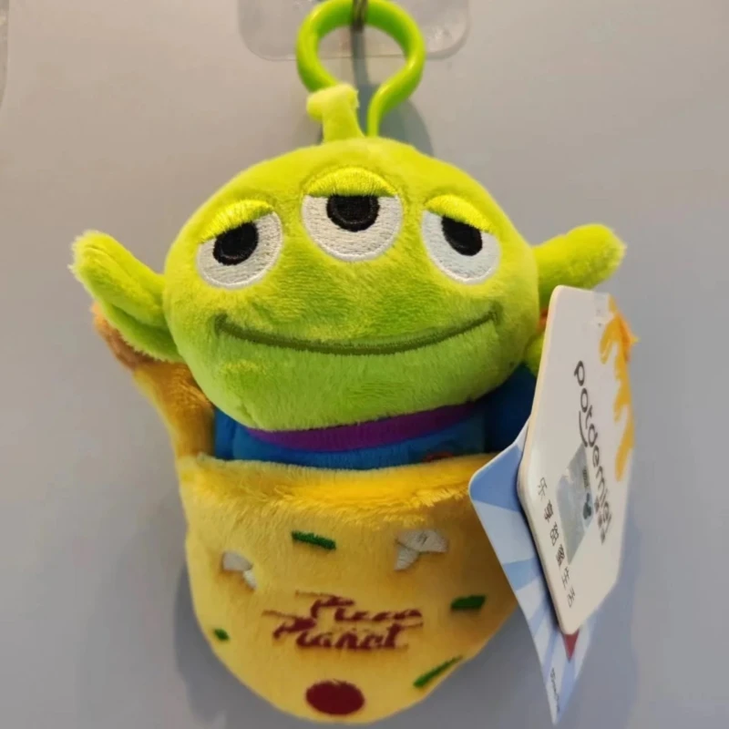 Potdemiel Disney Toy Story Alien mignon Kawaii trois yeux garçon en peluche pendentif sac d'école sac à dos pendentif porte-clés en peluche pendentif