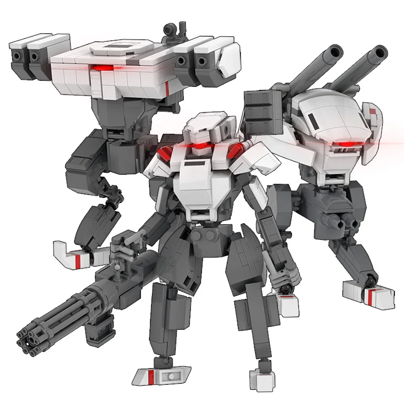 Military Robot Army Building Blocks Mecha Weapon Accessories Diy Creative Assembly Educational Toys for Children Birthday Gifts