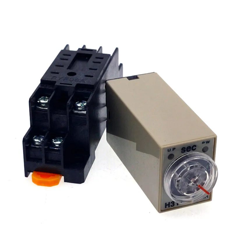 Time relay with base plug, 8-pin, turn off delay timer, CA 220V，110V，380V，ST3PA-A/B/C/D/E/F/G