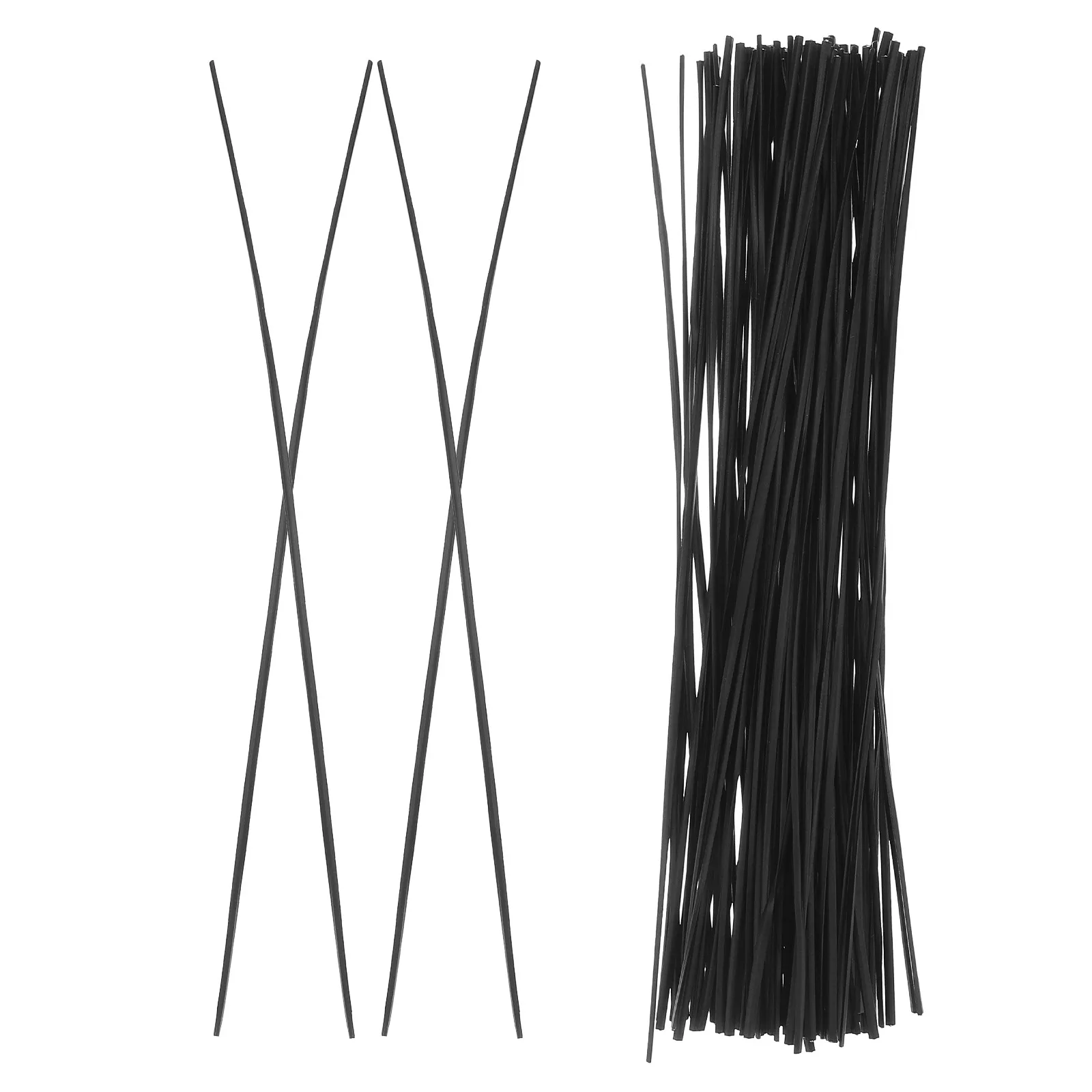 500Pcs 15Cm Garden Flexible Tie Galvanized PVC-Coated Wire Ties Heavy Duty Cord Management Cable Wrap for Electronics Charging