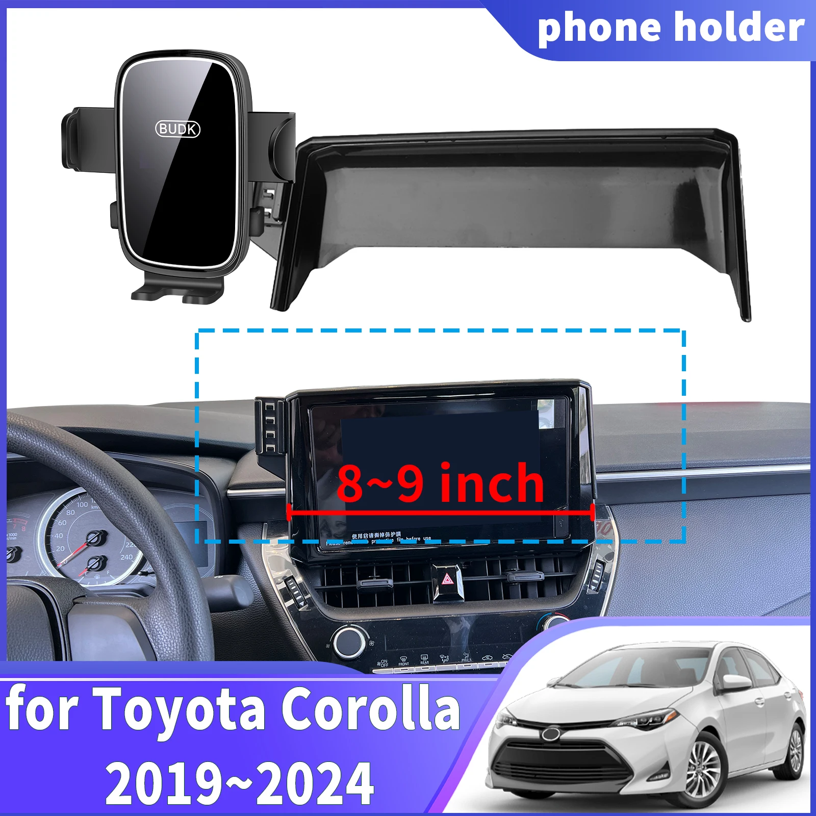 

fit for Toyota Corolla E210 2019 2020-2024 8/9in Navigation Phone Holder Mount Customized Car accessoires