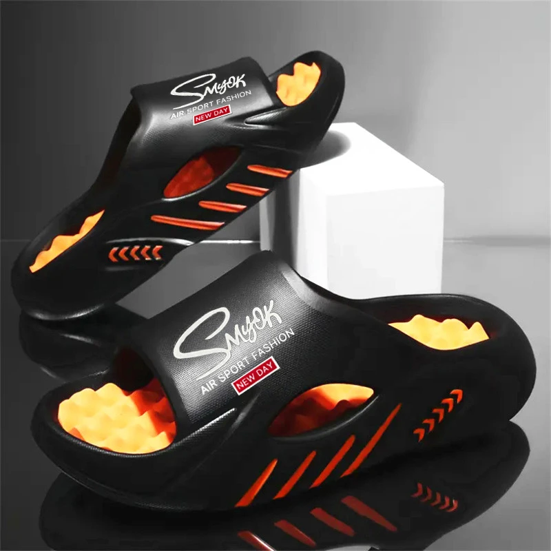 Men's Slippers Fashion EVA Non-slip Slides Casual Slippers Summer Men's Slides Sport Sandals Outdoor Beach Shoes Larger Size image 3
