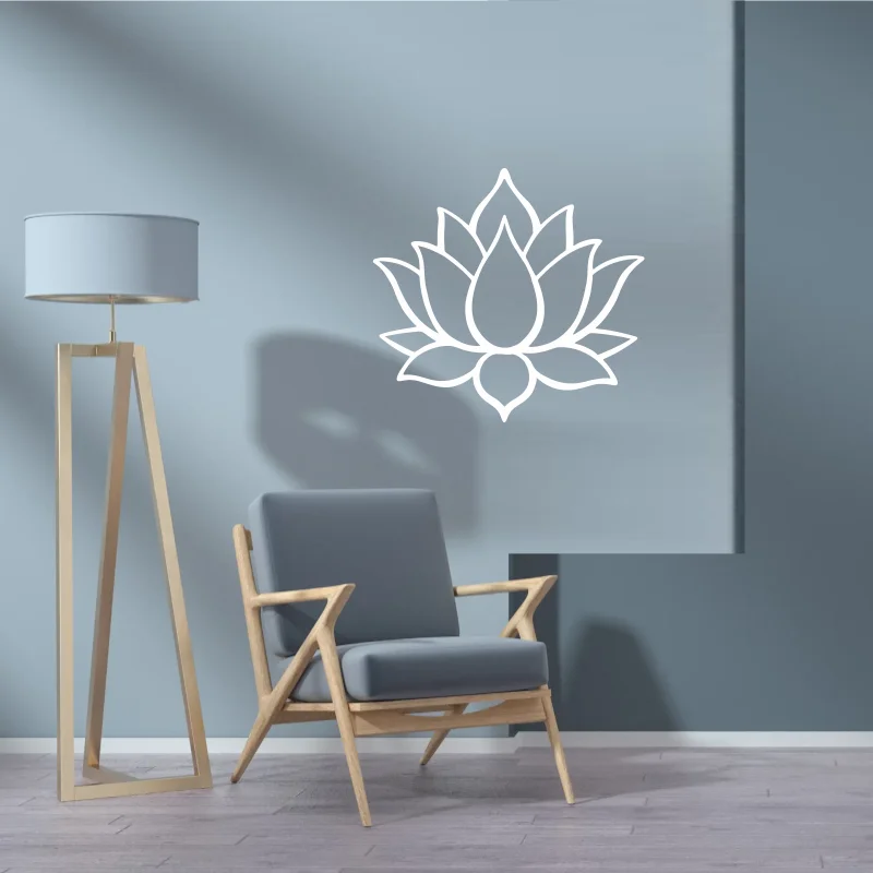 Lotus Flower Wall Art Wall sticker Decor for indoor Outdoor  Mandala Decor car living room window glass 305