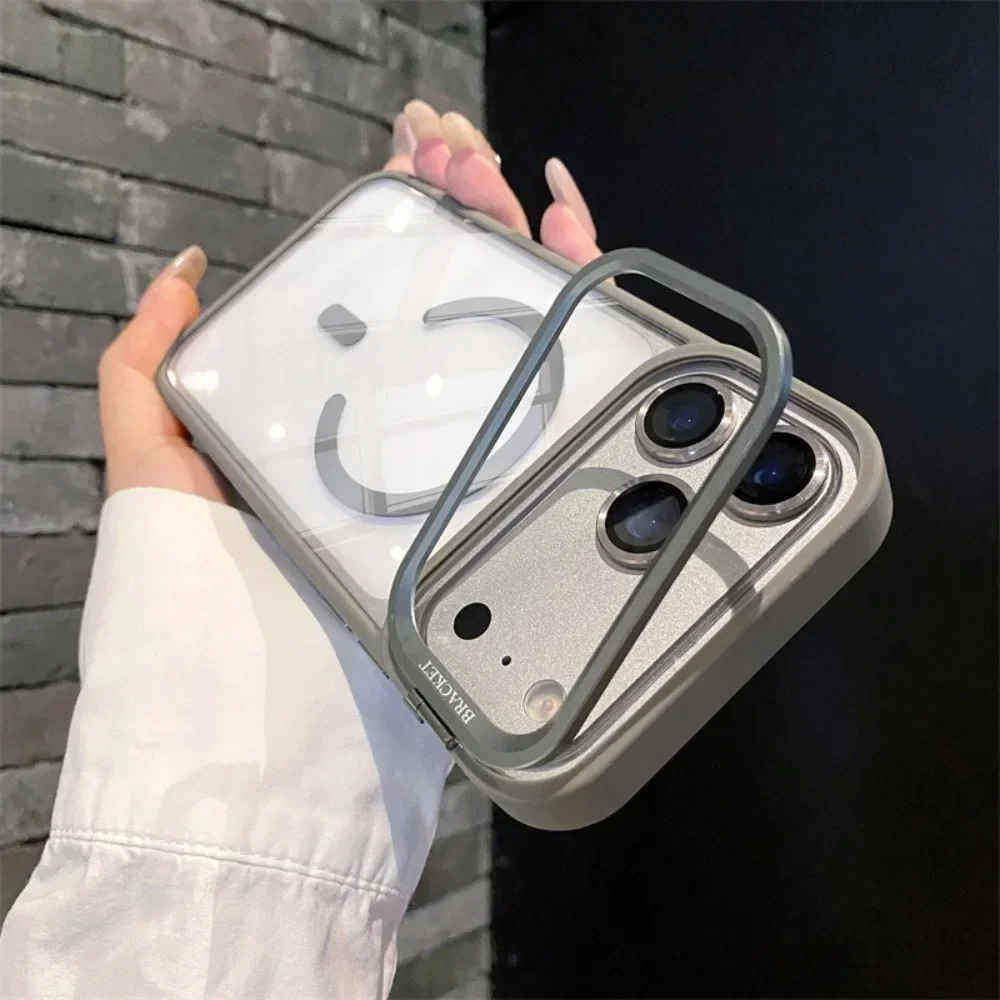 Luxuriöse Halterung Magnetische Hülle für iPhone 18 Pro 17 16 15 14 13 12 11 18 Pro Max mit Magsafe Glaslinsen-Schutz Rückseitenabdeckung – Detail 12