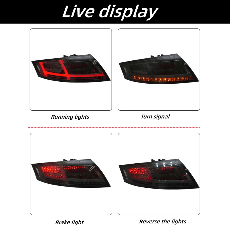 Automotive taillights for Audi TT taillights New upgraded streamer taillights 2006-2014