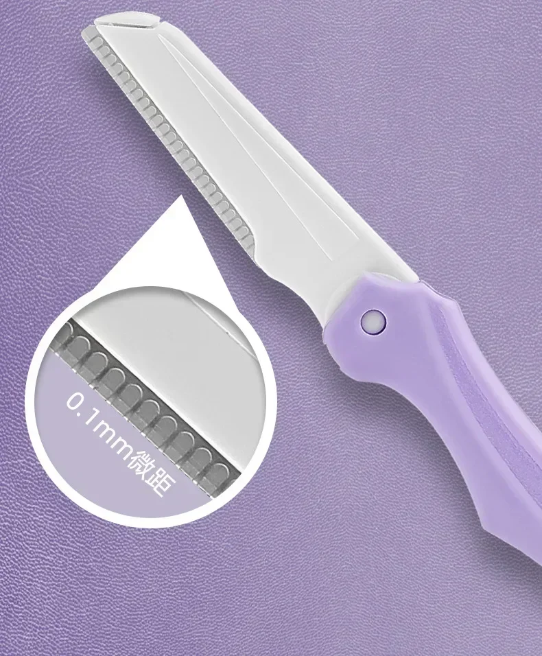 眉毛ツール ポータブルハサミとコーム付き プライベートラベル 3点セット メイクアップ 眉毛トリミングセット 眉毛カミソリ メイクアップツール