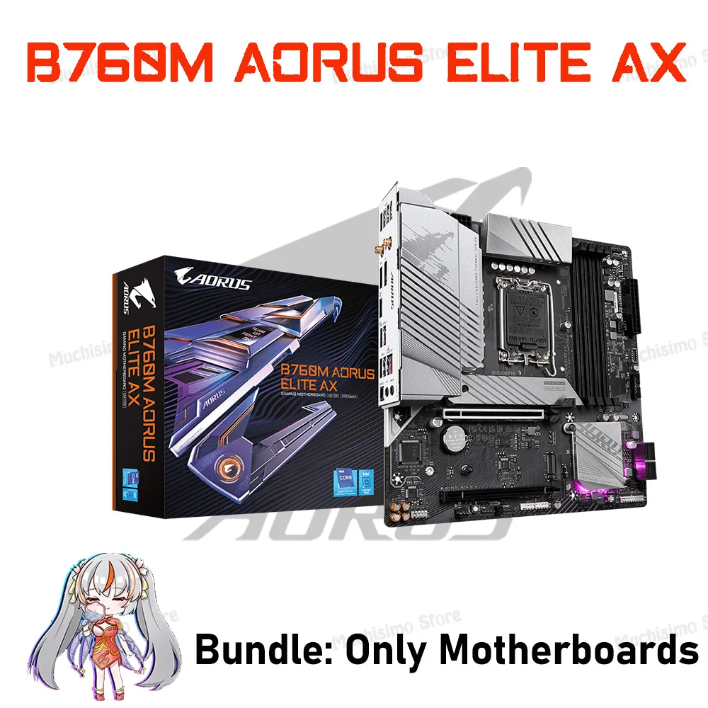 intel i7 13700K LGA1700 Processor Kit Gigabyte B760M AORUS ELITE AX DDR5 Intel B760 Motherboard Combo Kingston DDR5 Memory New