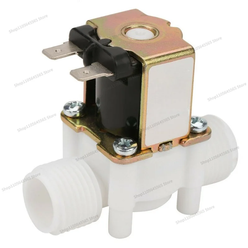 For DC12V Pressure Inlet Valve 4-pin Normally Closed Solenoid Valve 8W 0.6A