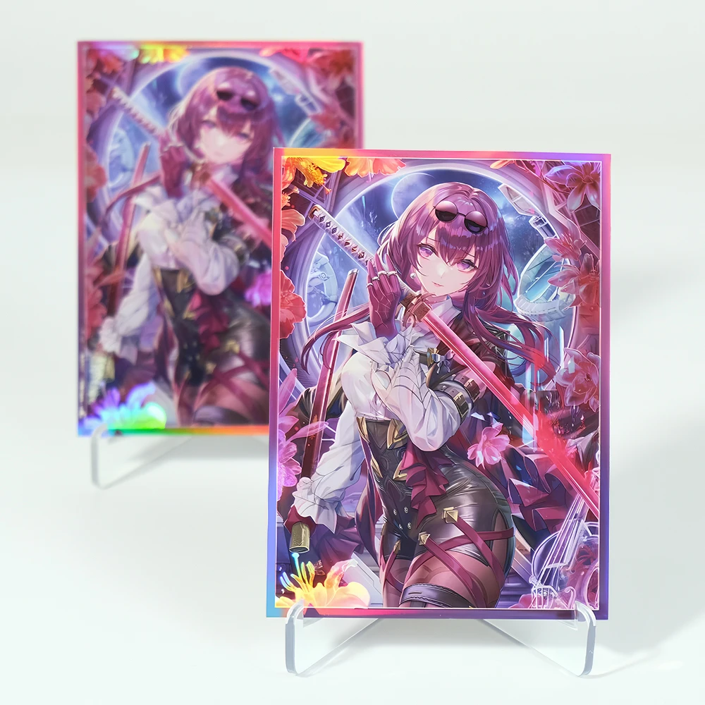 60PCS 67X92mm Laser Anime Card Sleeves Standard Size Card Protector for PTCG/MGT Card Children\'s Favorite Gifts