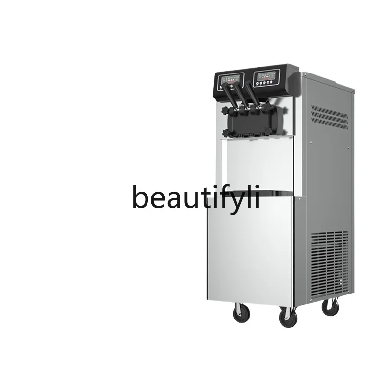 

Ice Cream Machine Commercial Vertical Desktop Milk Tea Shop Soft Ice Cream Fully Automatic Cleaning Ice Cream Machine
