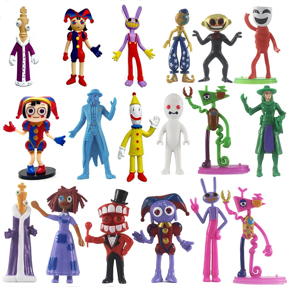 شخصيات كرتونية نموذج Figura PVC ، السيرك الرقمي المذهل ، شخصيات لعبة أنيمي للأطفال ، هدية عيد ميلاد ، 6-12 #1