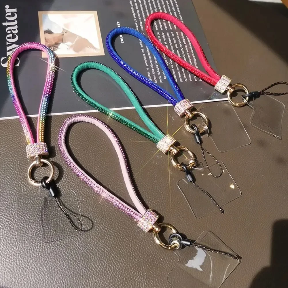 New Mobile Phone Lanyard Wrist Chain Luxury Rhinestone Hanging Chain High-end Short Rhinestone-encrusted Bracelet Anti-lost