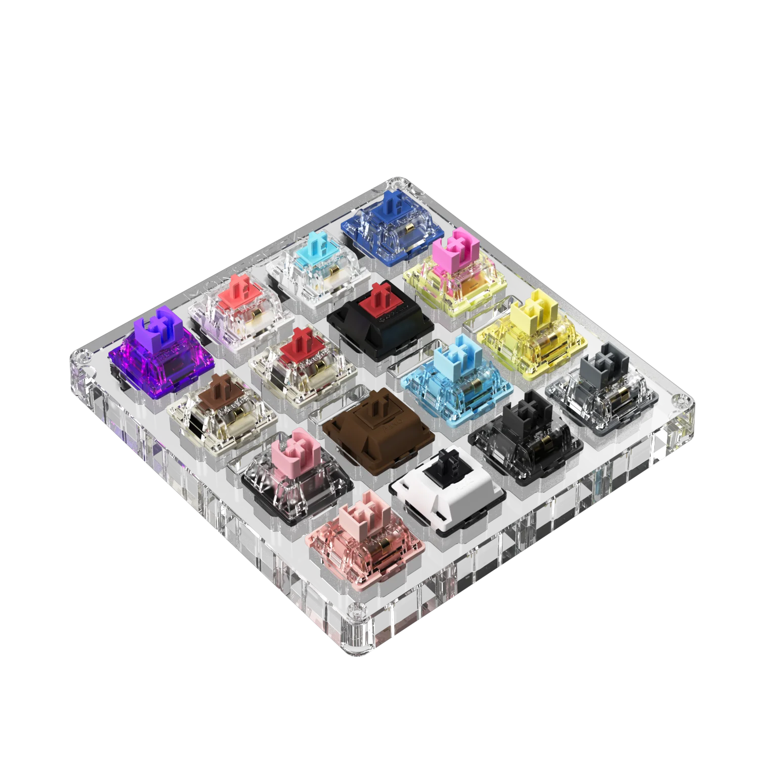 Akko x MonsGeek Acrylic 16-key Switch Tester Linear/Tactile/Clicky/Silent  Switches