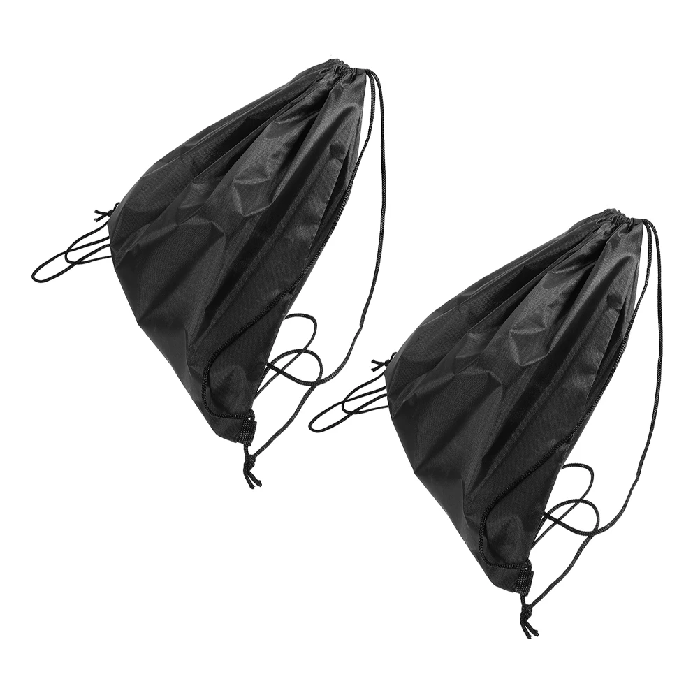 2 pçs resistente saco de cordão oxford pano saco para motocicleta ginásio esportes viagem acampamento proteção desenhar corda mochila