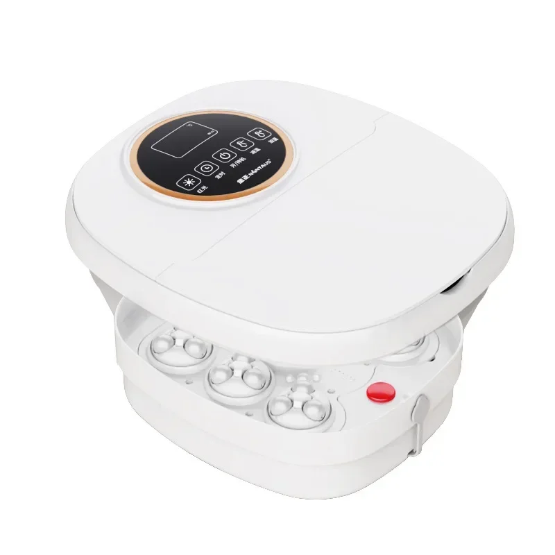 Folding Fully Automatic Heated Foot Soaking Bucket Portable Constant Temperature Foot Therapy Tub With Electric Massage