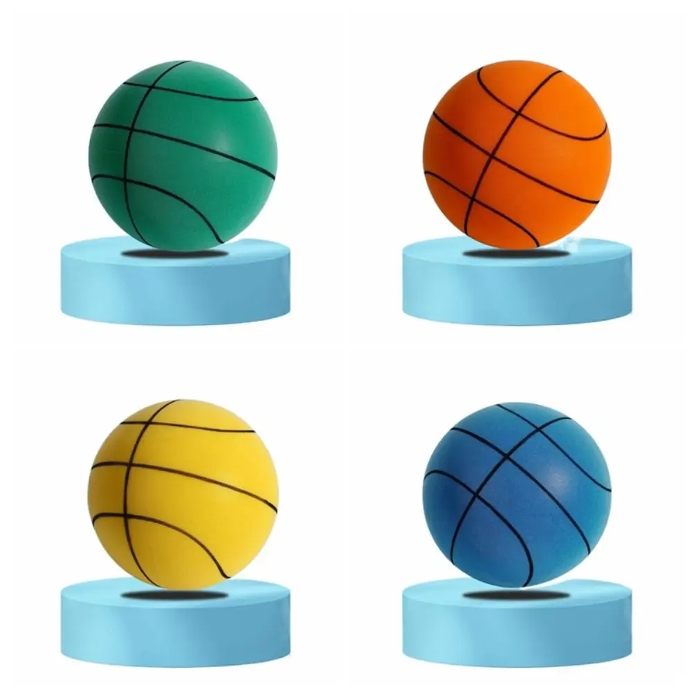 Pelota de baloncesto de entrenamiento silenciosa, 18cm/22cm/24cm, alta elasticidad, amortiguación, rebote, silenciosa, espuma de alta densidad, resistente a impactos