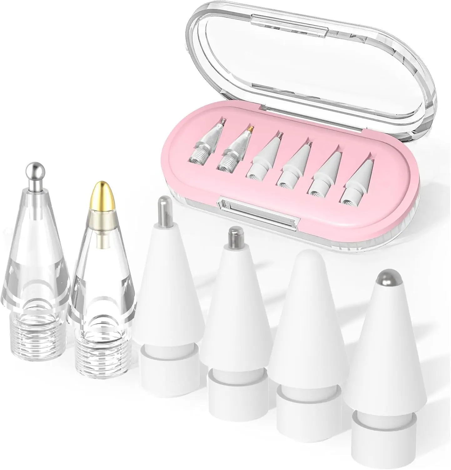 

Подходит для модификации наконечника applepencil, металлического наконечника 1/2 поколения, гибридного наконечника из бумажной пленки Pro, набора из 6 предметов, набора из 4 предметов.