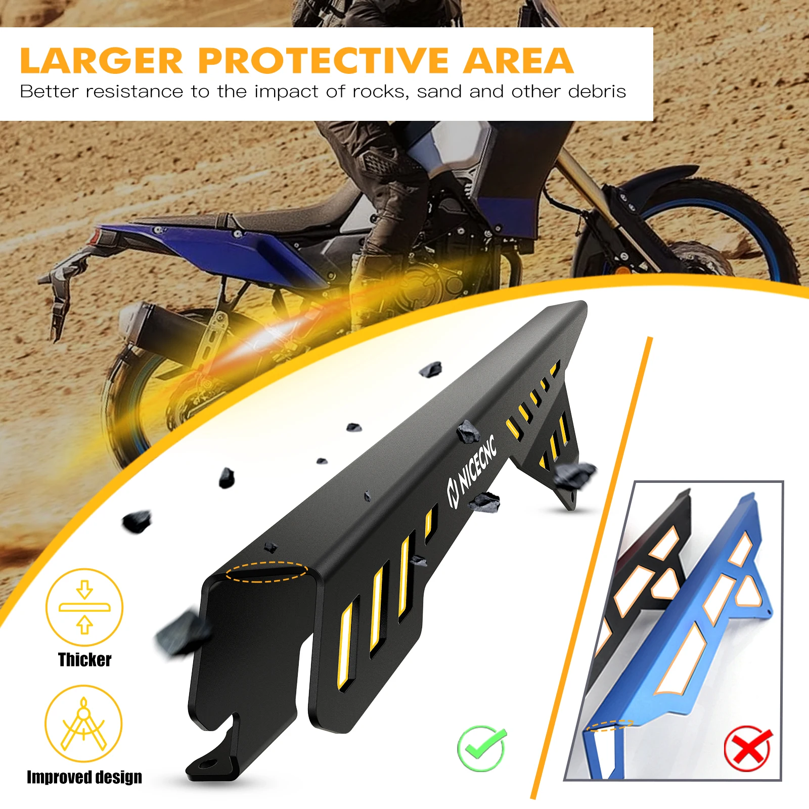 Yamaha Tenere 700 XTZ 700 2019-2024 오토바이 액세서리 체인 가드 보호 커버 Tenere 700 T700 Rally 2020-2024