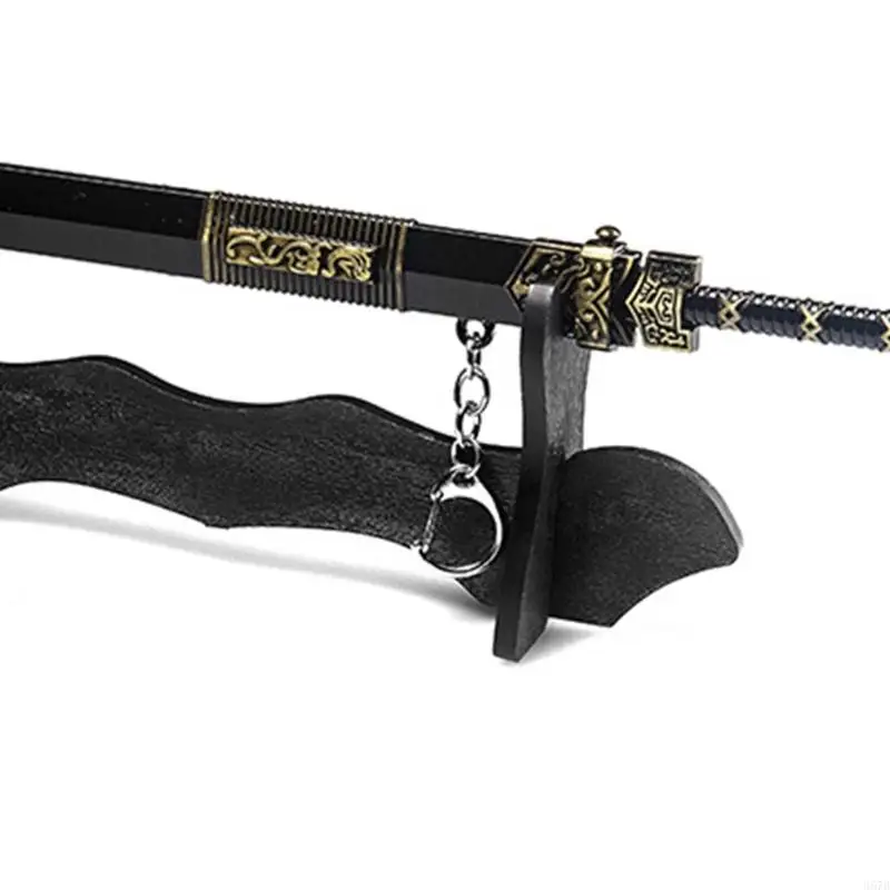 367D Black Sword Stand Portable Horizontal Plastice Display Lid