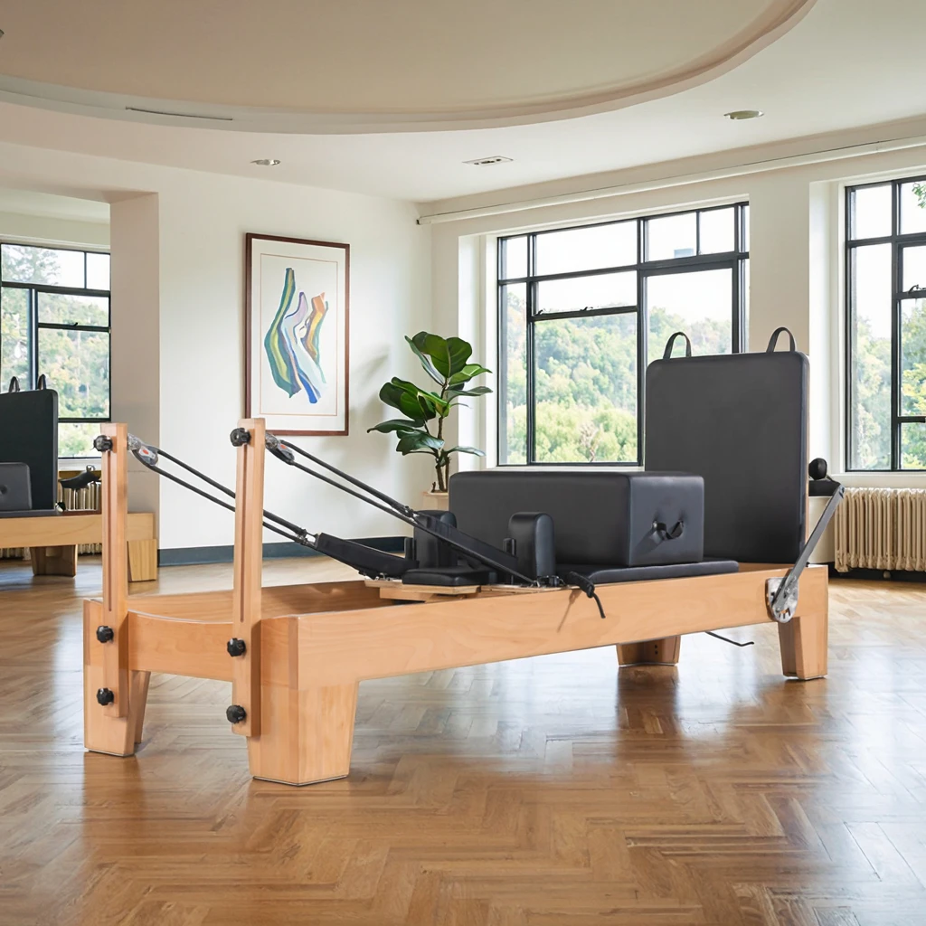 

Пилатес-реформер JC Spring Yoga Body Shape из бука с боксом и пружинной платформой