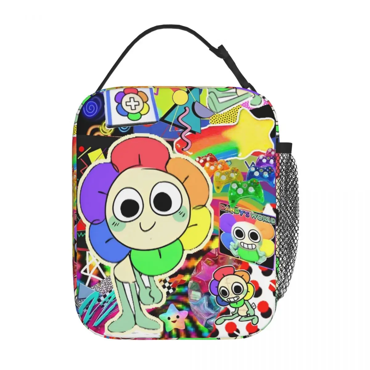 

Игры для видеоигр Dandys World, изолированные сумки для обеда, многоразовая термосумка большой емкости, ланч-бокс, сумка для колледжа, уличная сумка для бенто