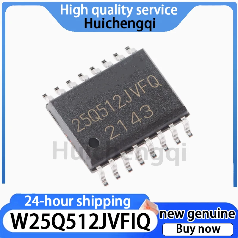 1PCS Original Genuine Patch W25Q512JVFIQ SOIC-16 3V 512M Bit Serial Flash Memory Chip