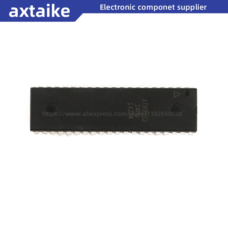 10PCS AT89S52-24PU AT89S52 -24PC -24PI DIP-40 8-bit Microcontrollers MCU 8kB Flash 256B RAM 33MHz 4.0V-5.5V DIP IC