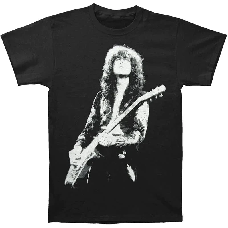 2026 Summer Led Zeppelin Band Graphic Cotton T-shirt Unisex Summer Short Sleeve Fashion Brand Tee Luxury Casual Vintage Tees