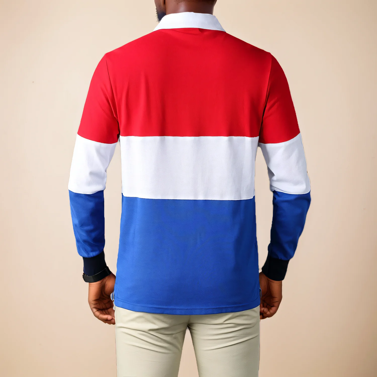 Mens Polo Business Casual Long Sleeve Polo T-shirt Comfortable Cotton Top Royal Leisure 7XL Male