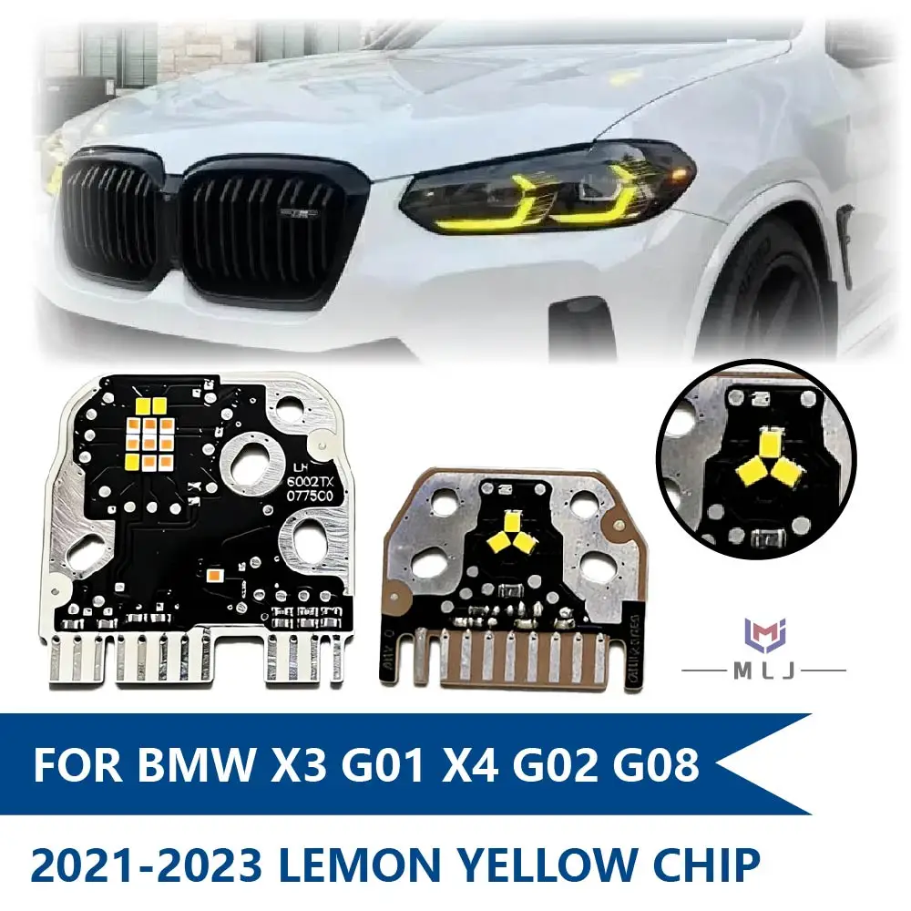 

For BMW X3 X3M G01 X4 X4M G02 F97 G08 2021 2022 2023 LCI DRL Board Car Headlight Daytime Running Light Angel Eye Car Accessories