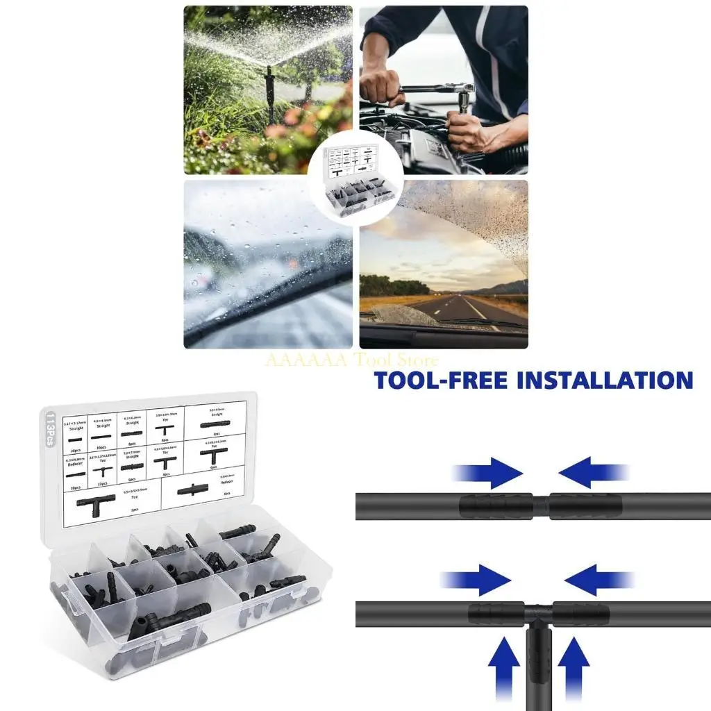 A2BE 113Pcs T-Conne…