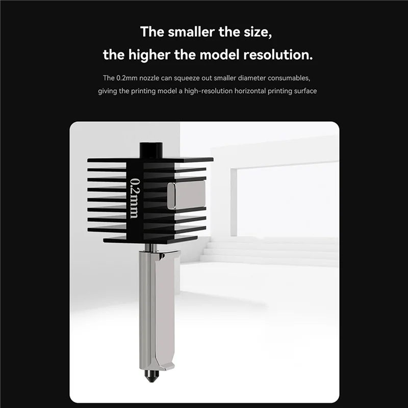 

2X Hotend Kit For Bambu Lab A1/A1 Mini Fast Speed Hot End Assembly 0.2Mm Hardened Steel Nozzle 3D Printer Parts